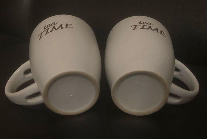 Mugs »Tea Time »blancs et rouges - photo numéro 4