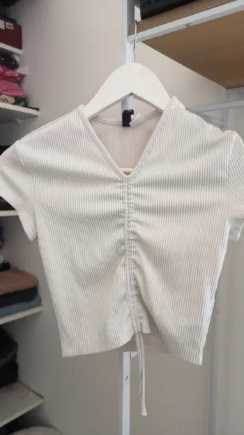 Crop top blanc