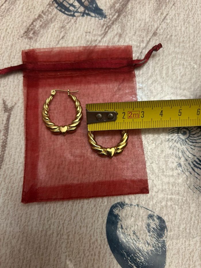 Boucles d’oreilles détails cœurs - photo numéro 4