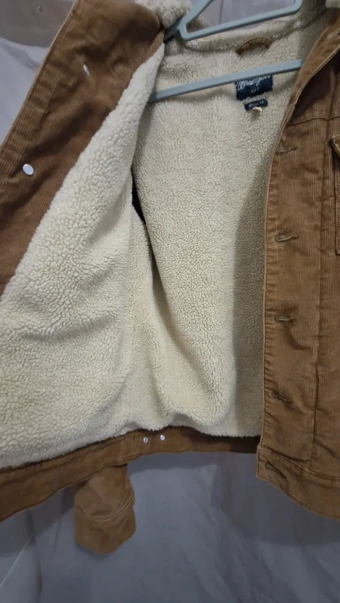 Vestes homme wrangler marron polaire - photo numéro 5