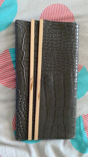 Pochette-sac a main effet croco