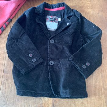 Veste noire en velours