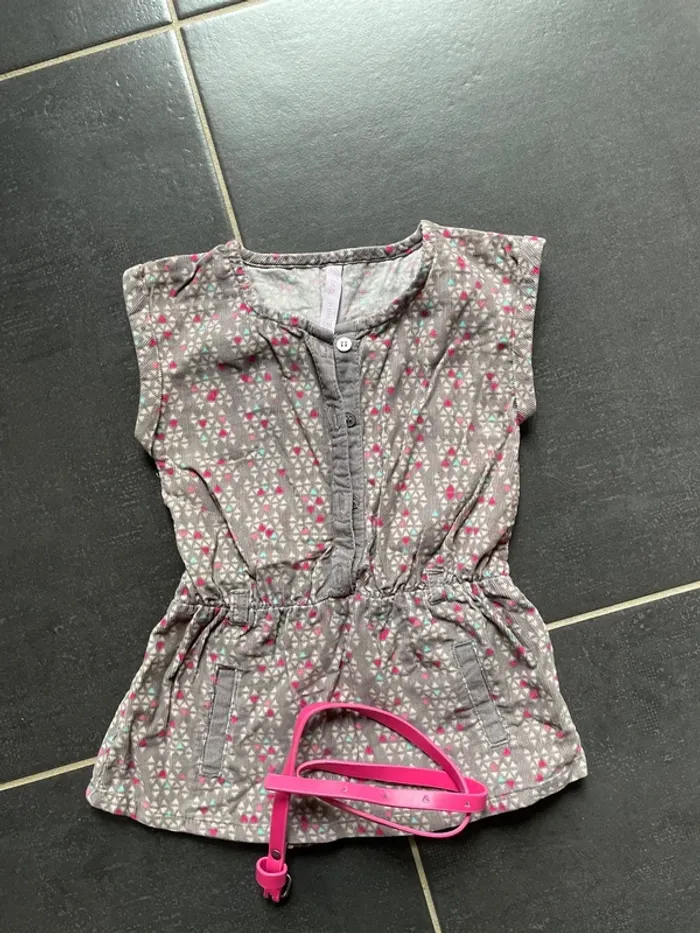 Robe tunique velours 12 mois