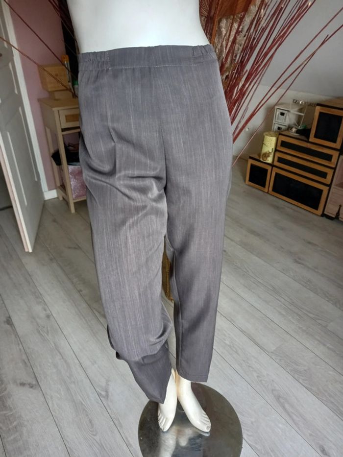 Pantalon gris/marron taille XL - photo numéro 2