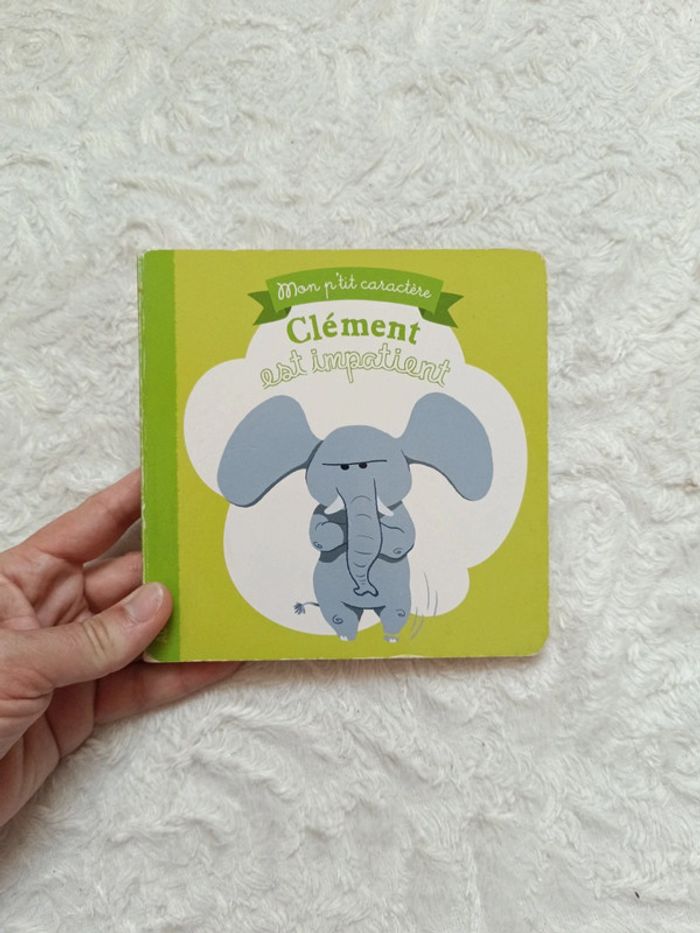 Livre bébé enfant Mon p'tit caractère Clément est impatient Auzou