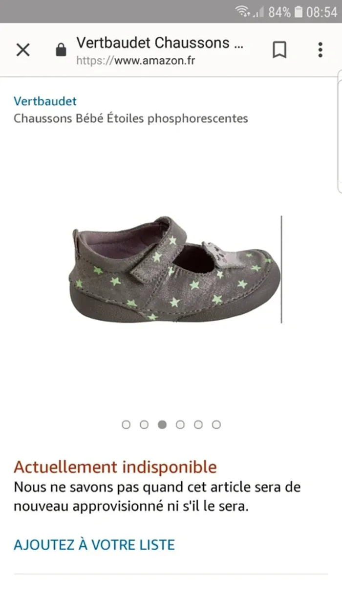 Vertbaudet chaussons étoiles phosphorescents
P19 mais taille grand. Portés seulement à la crèche - photo numéro 6