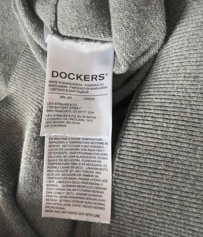 Pull gris dockers - photo numéro 5