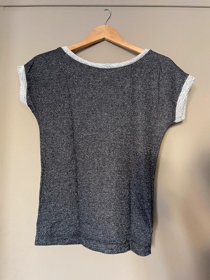 Haut gris à paillettes - photo numéro 4