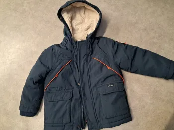 manteau doudoune garcon 3 ans tape à l'oeil doublé polaire