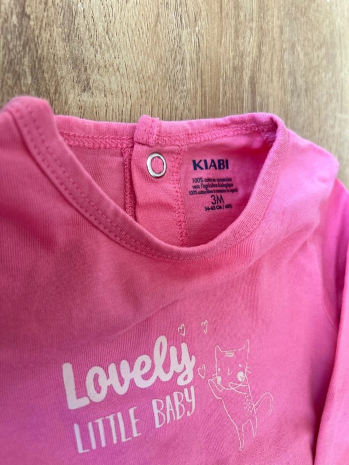 Pyjama une pièce bébé fille 3 mois - photo numéro 2