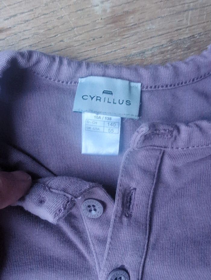 Polo violet Cyrillus 10 ans - photo numéro 2