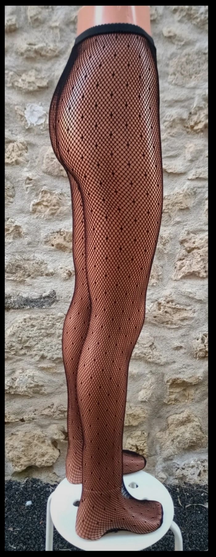 Collant résille motif fantaisie - photo numéro 4