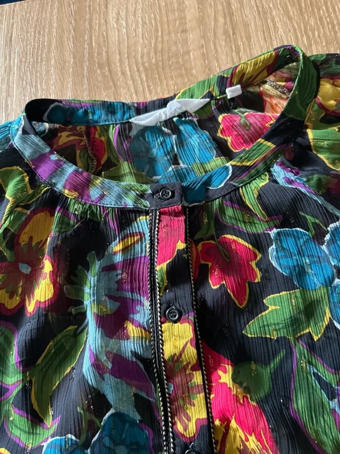 Chemise colorée bords dorés - photo numéro 6