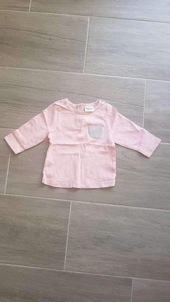 T-shirt 3 mois TAO poche argentée