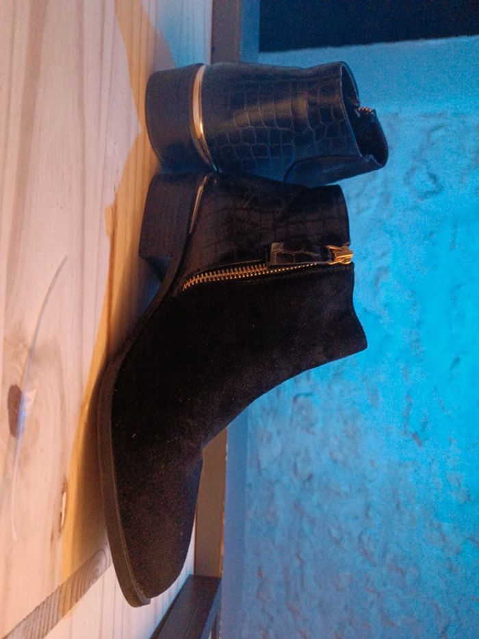 Chaussure femme noire en tbe taille 40 blanco - photo numéro 3