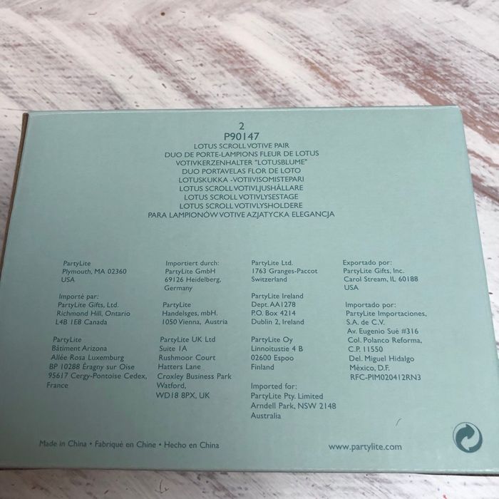 Porte lampion Partylite Fleurs Lotus - photo numéro 6