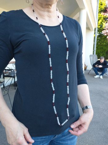 Collier fantaisie en perles fantaisie