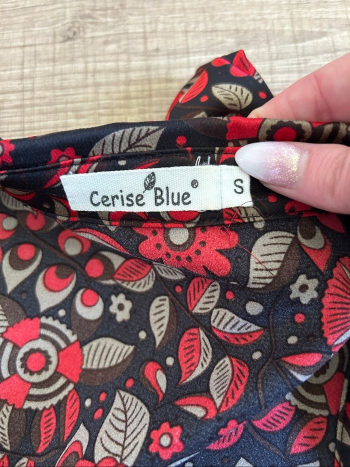Chemise imprimée à manches longues Cerise Blue taille S jamais portée - photo numéro 9