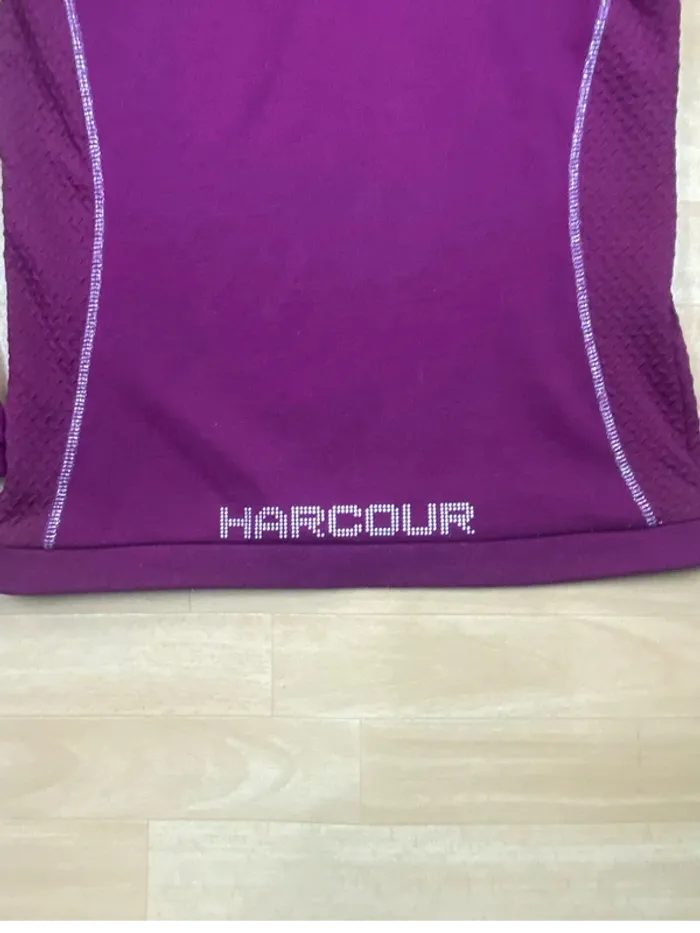 Polo manches longues polaire Harcour – Violet – Taille S - photo numéro 7