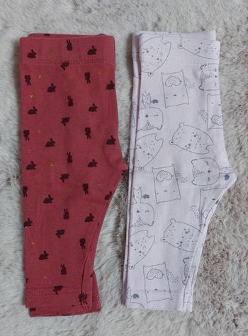 Lot 2 leggings Kiabi 3 mois