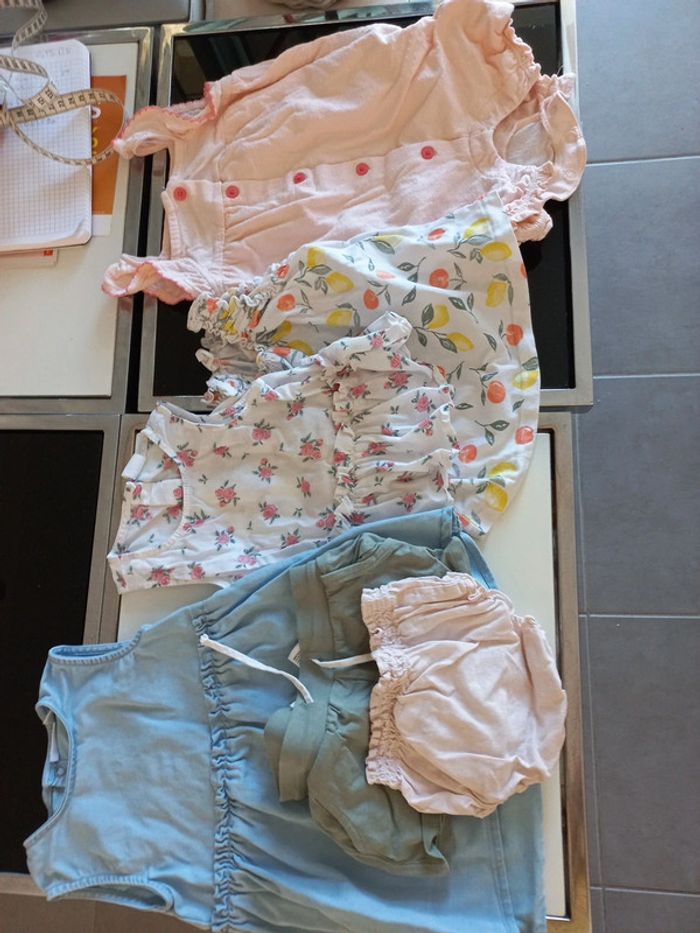 Lot de 6 pièces été filles 6 M