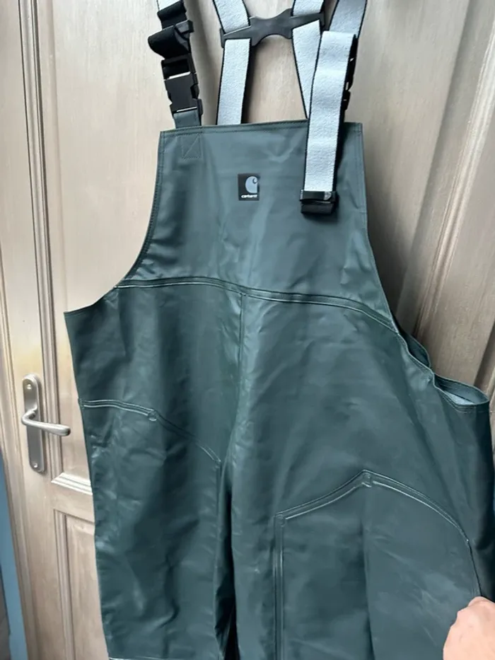 Salopette de pêche imperméable vert foncé Carhartt 4XL - photo numéro 3