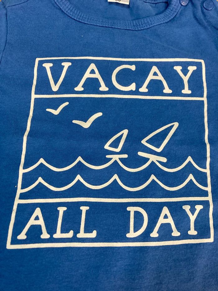 T-shirt Bleu 9 mois - photo numéro 2