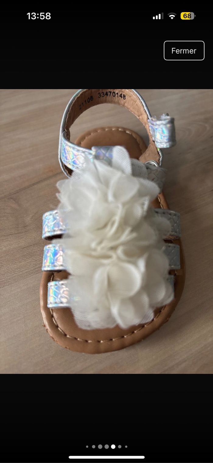 👶 Sandales fille taille 20 – marque Nini & Girls 🌸✨ - photo numéro 7