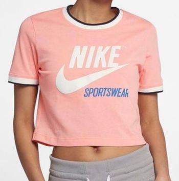 T-shirt Nike Sportswear crop top rose taille S – neuf avec étiquette