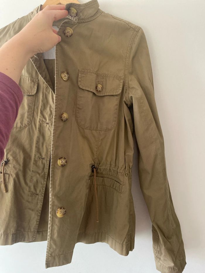 Veste trench court kaki carolle 36 - photo numéro 3