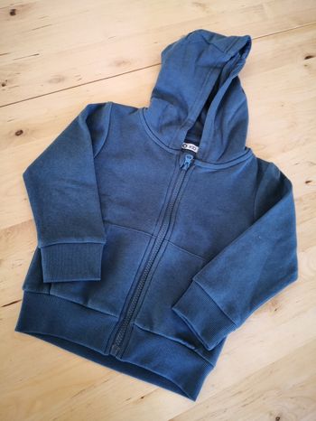 Veste gilet zip à capuche bleu garçon 3 ans Gemo