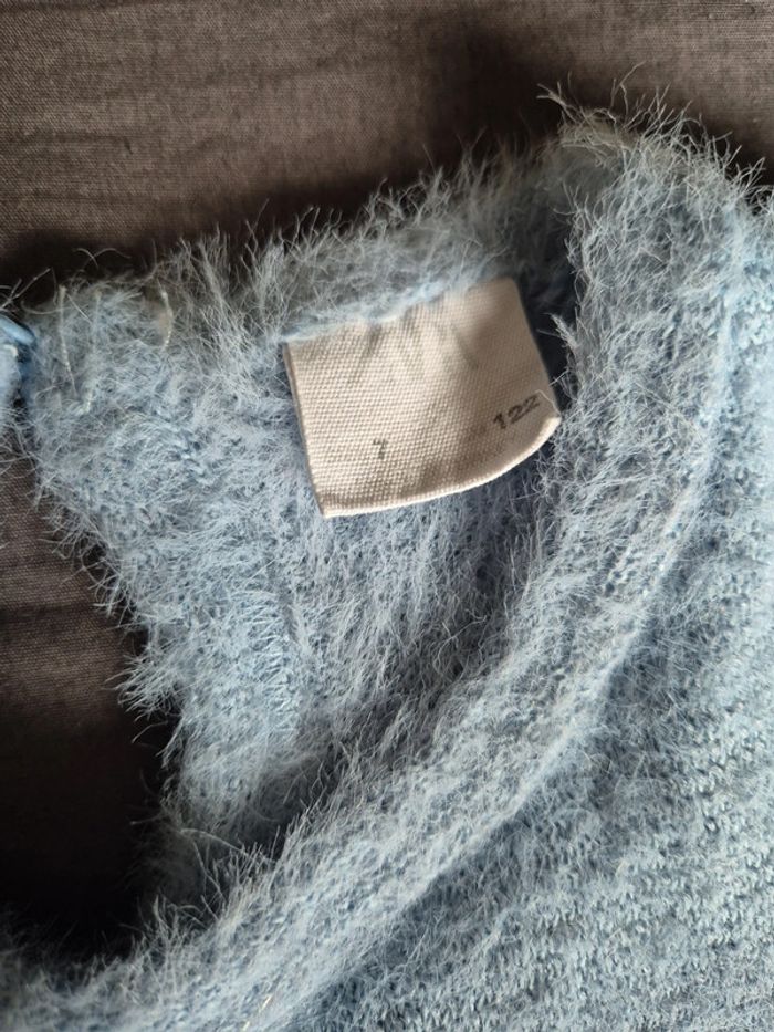 Pull zara bleu ciel 6ans - photo numéro 3