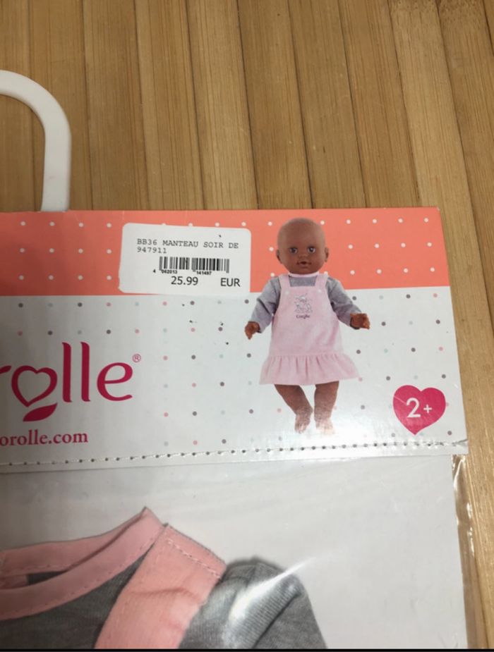 Robe et tee-shirt poupon 36 cm corolle - photo numéro 3