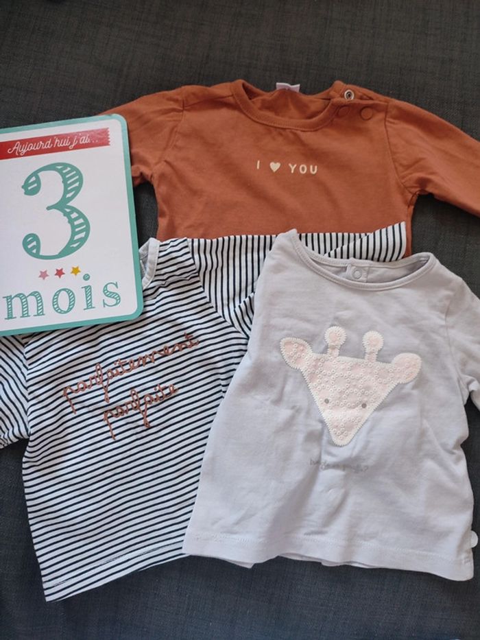 Lot t-shirts longue manches