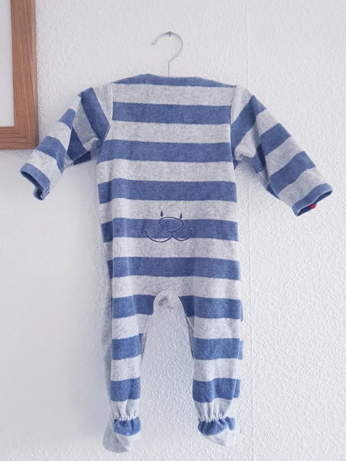 Noukie's - Grenouillère / pyjama une pièce / dors bien en velours (6 mois) - photo numéro 3