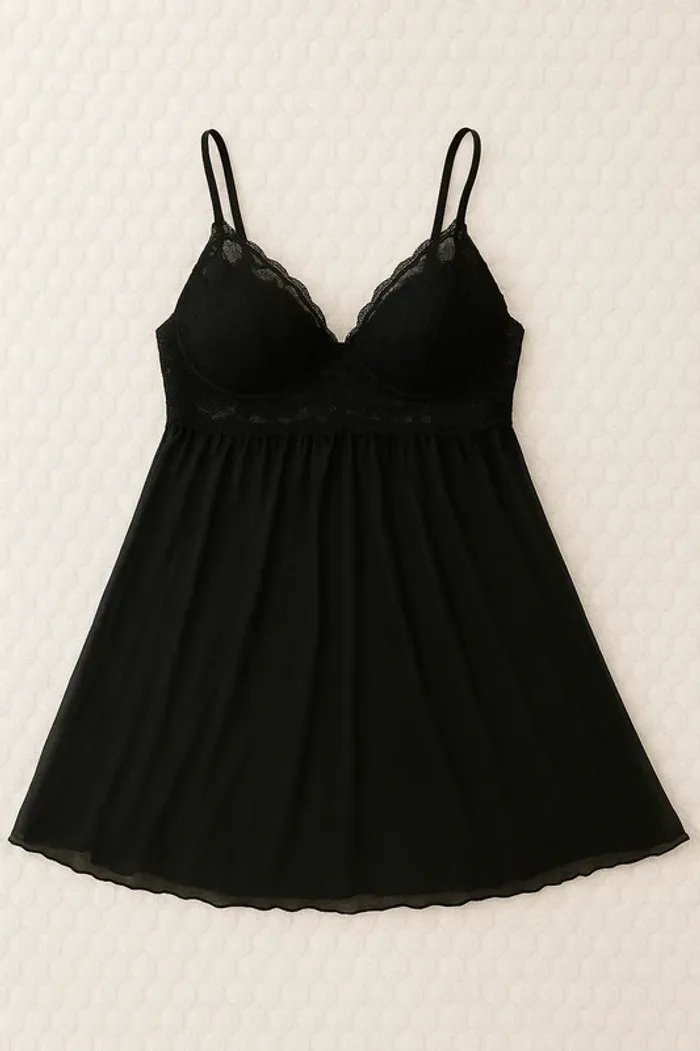 Nuisette noire push up