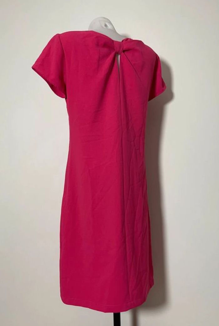Robe rose unie avec noeud dans le dos Tissaia - photo numéro 2