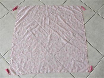 Foulard carré à petites fleurs stylisées fille Vertbaudet 71 x 71 cm