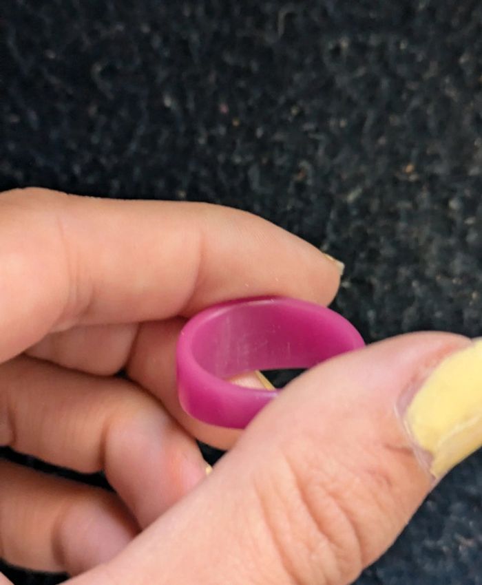 Bague en résine style vintage - photo numéro 3