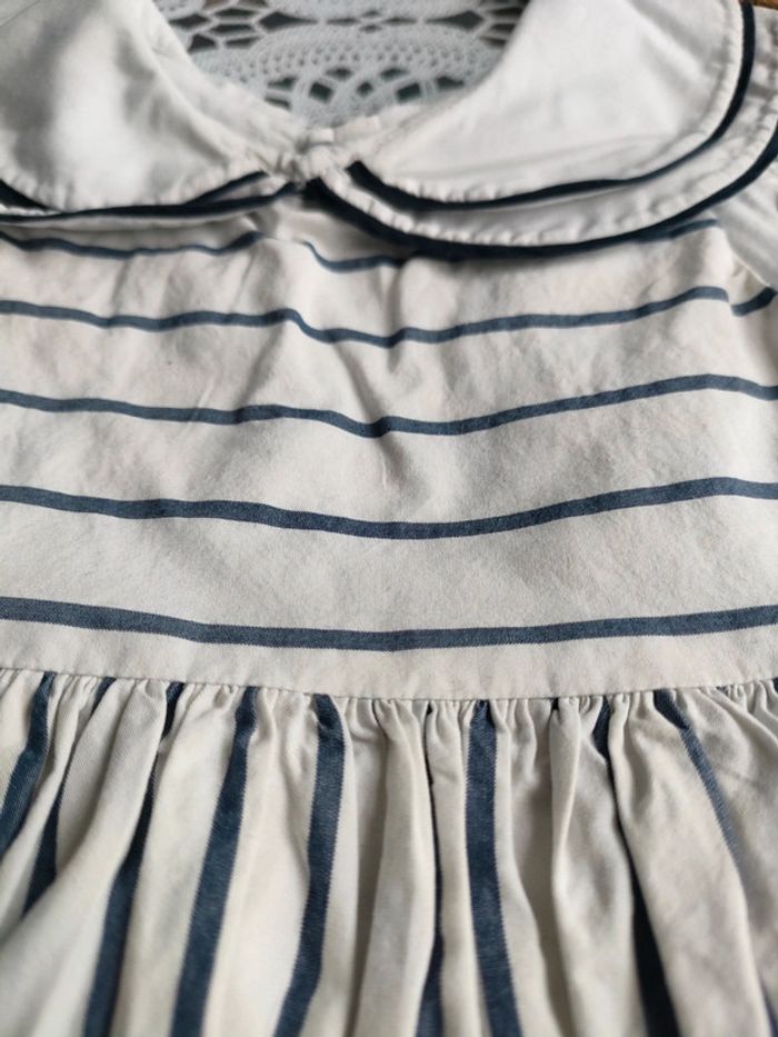 Robe rayée Jacadi 6mois - photo numéro 2