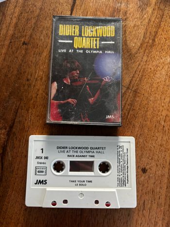 Cassette audio Didier Lockwood Quartet Live at the Olympia hall