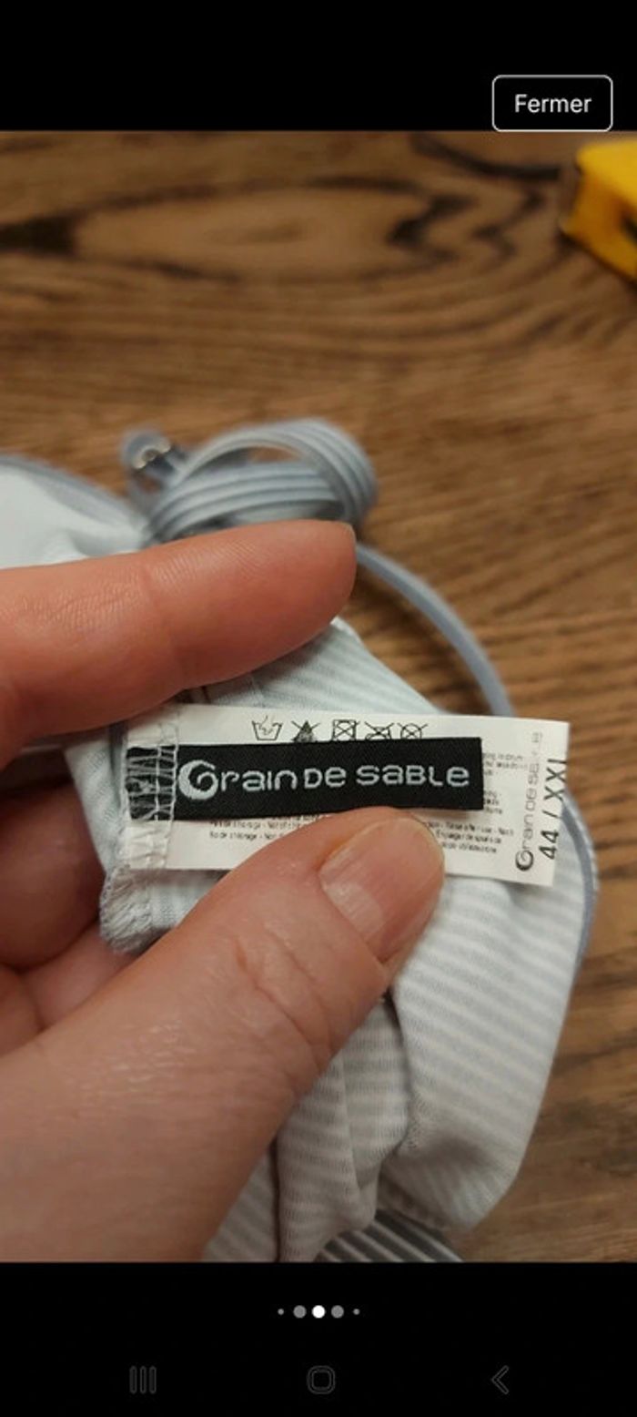 Nuisette Grain de Sable gris/blanc fr 44 - photo numéro 13