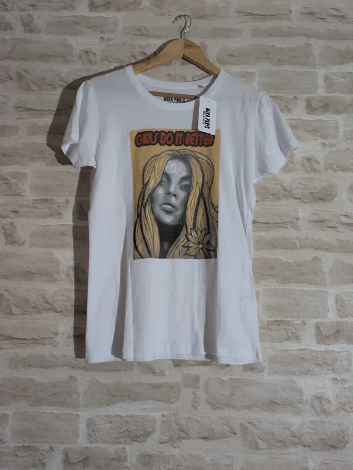 T-shirt Mira Paris blanc – Taille M et L – Neuf avec étiquette