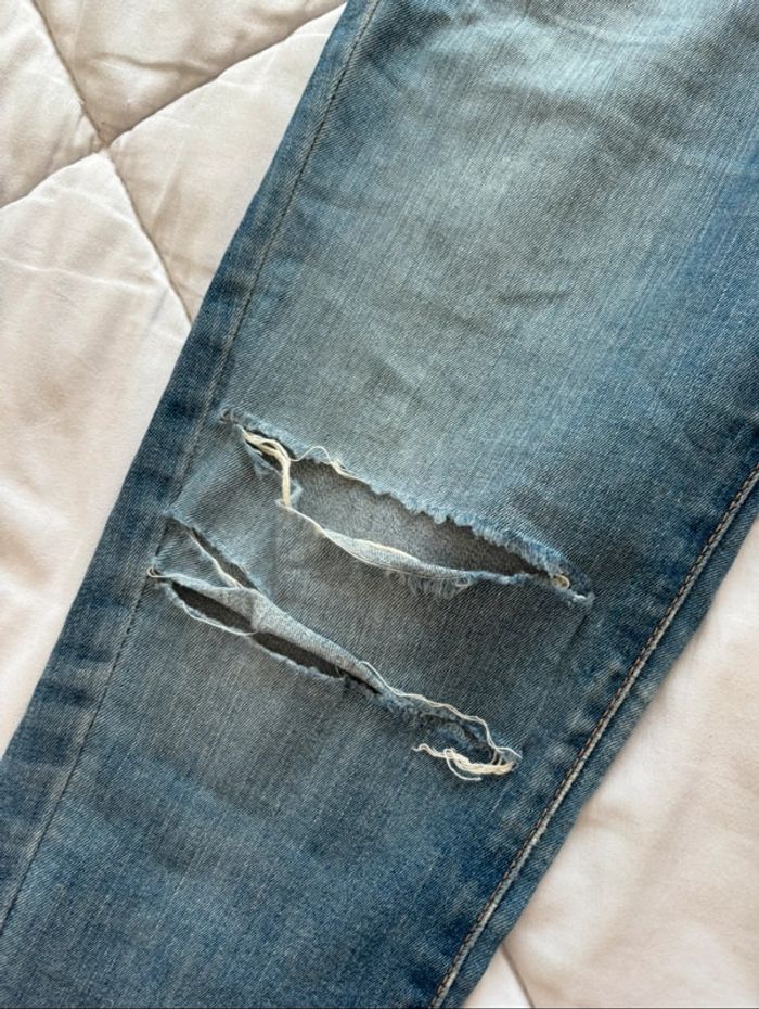 Jean Levi’s slimming skinny slim fit bleu destroy mi taille haute taille M/38 L30 - photo numéro 4