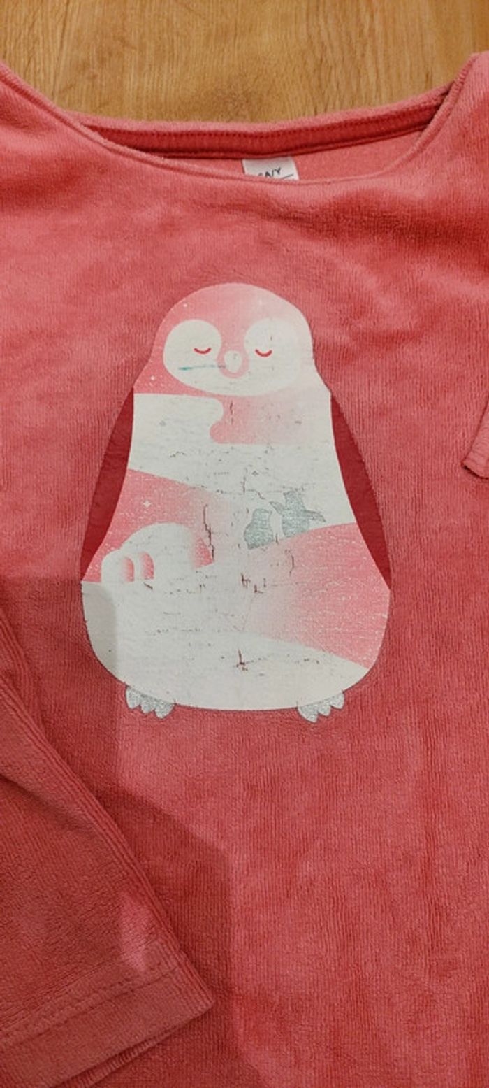 Pyjama velour hiver deux pièces 3 ans 98cm - photo numéro 3