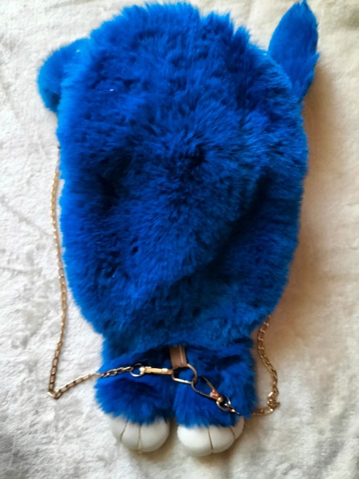 Sac lapin bleu roi - photo numéro 3