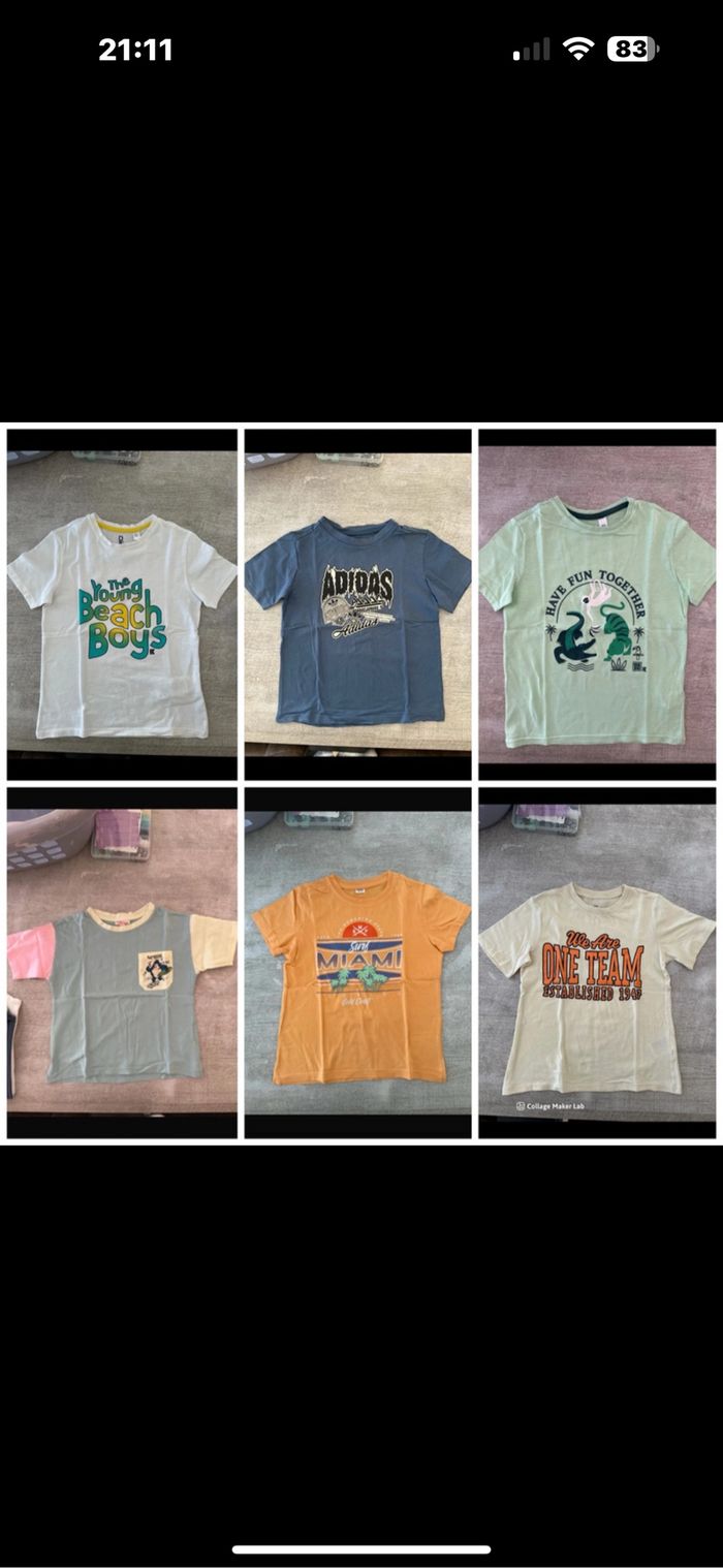 Lot dé tee-shirts 6 ans
