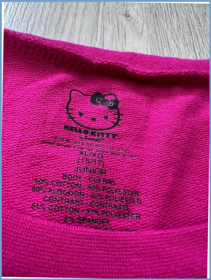 Pull vintage Hello Kitty Rose Taille S (XL Enfant) - photo numéro 6