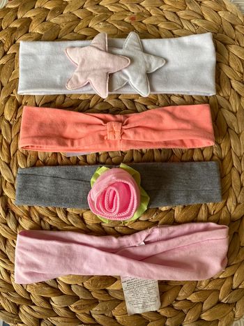 Lot de 4 bandeaux bébé fille