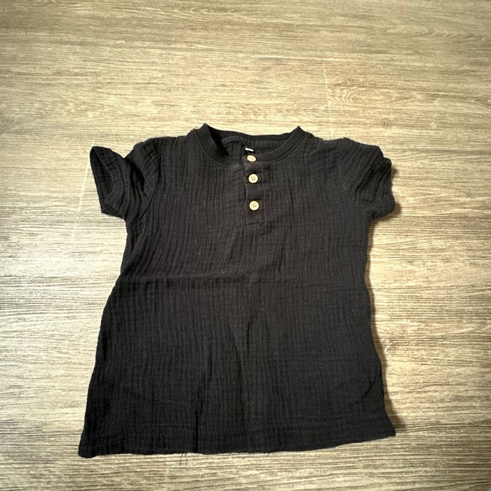 T-shirt noir zeeman